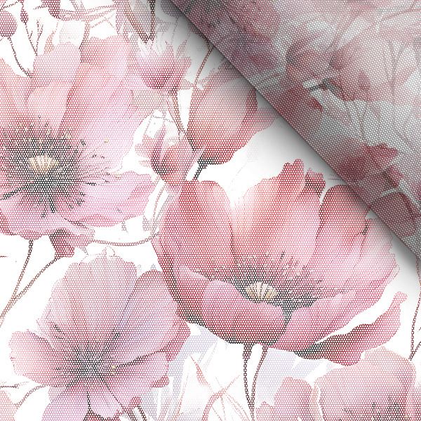 Țesătură IN premium 185g flori frumusețe roz