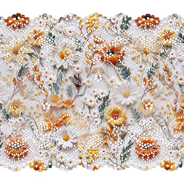 Bandă din catifea cu imprimeu de 4 cm flori 3D imprimeu Maya