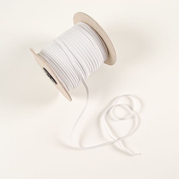 Bandă elastică de 0,5 cm albă