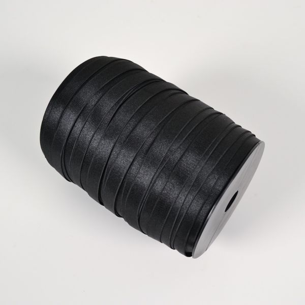 Elastic satinat / bretele sutien, lățime 12 mm negru