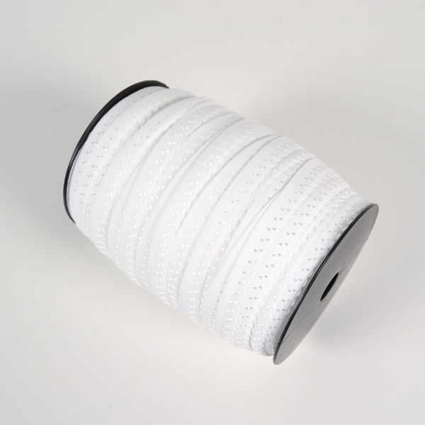 Bandă elastică decorativă 11 mm albă