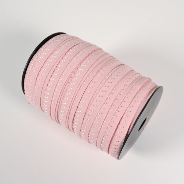 Bandă elastică decorativă 11 mm roz