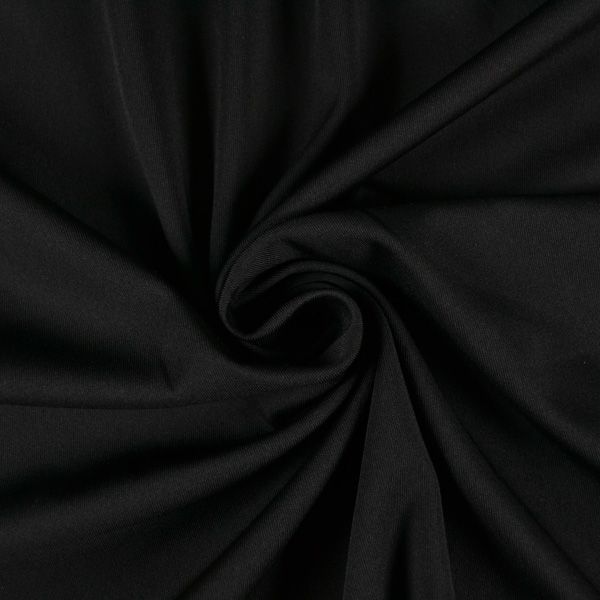 Țesătură mată pentru costume de baie, îmbrăcăminte fitness neagră