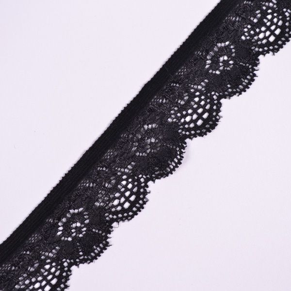 Tiv elastic pentru lenjerie intimă culoare neagră 2,5 cm