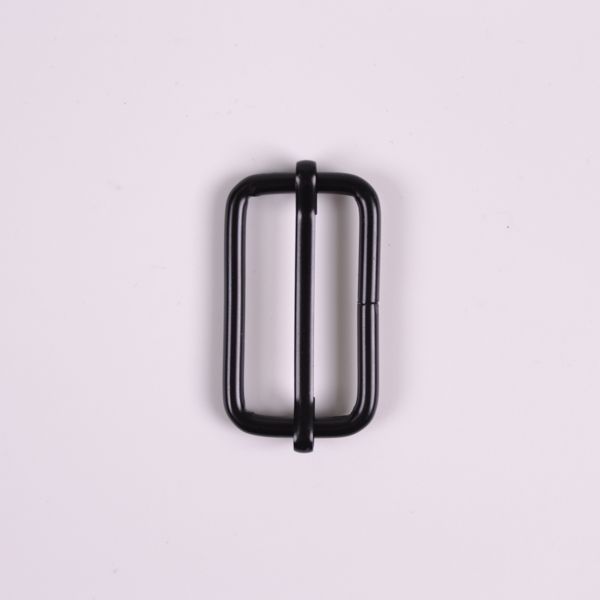 Cataramă metalică ajustare pentru chingi 38x26 mm neagră