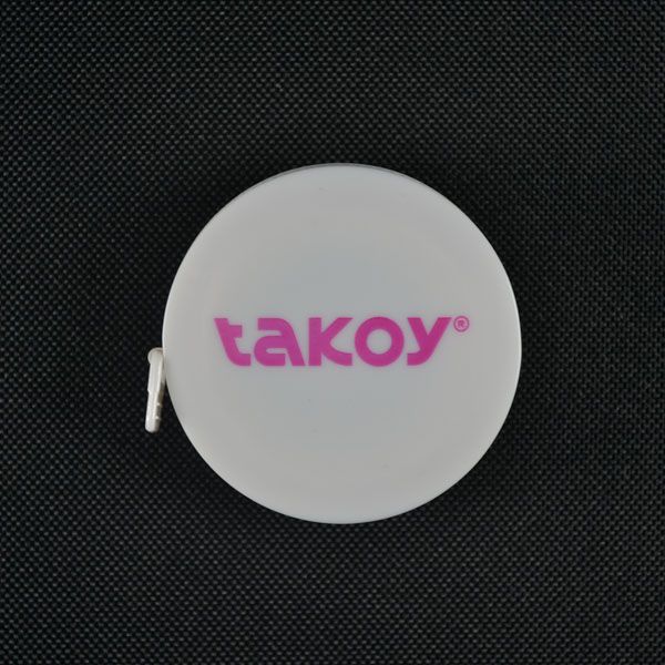 Metru pentru croitor retractabil din plastic alb - Takoy