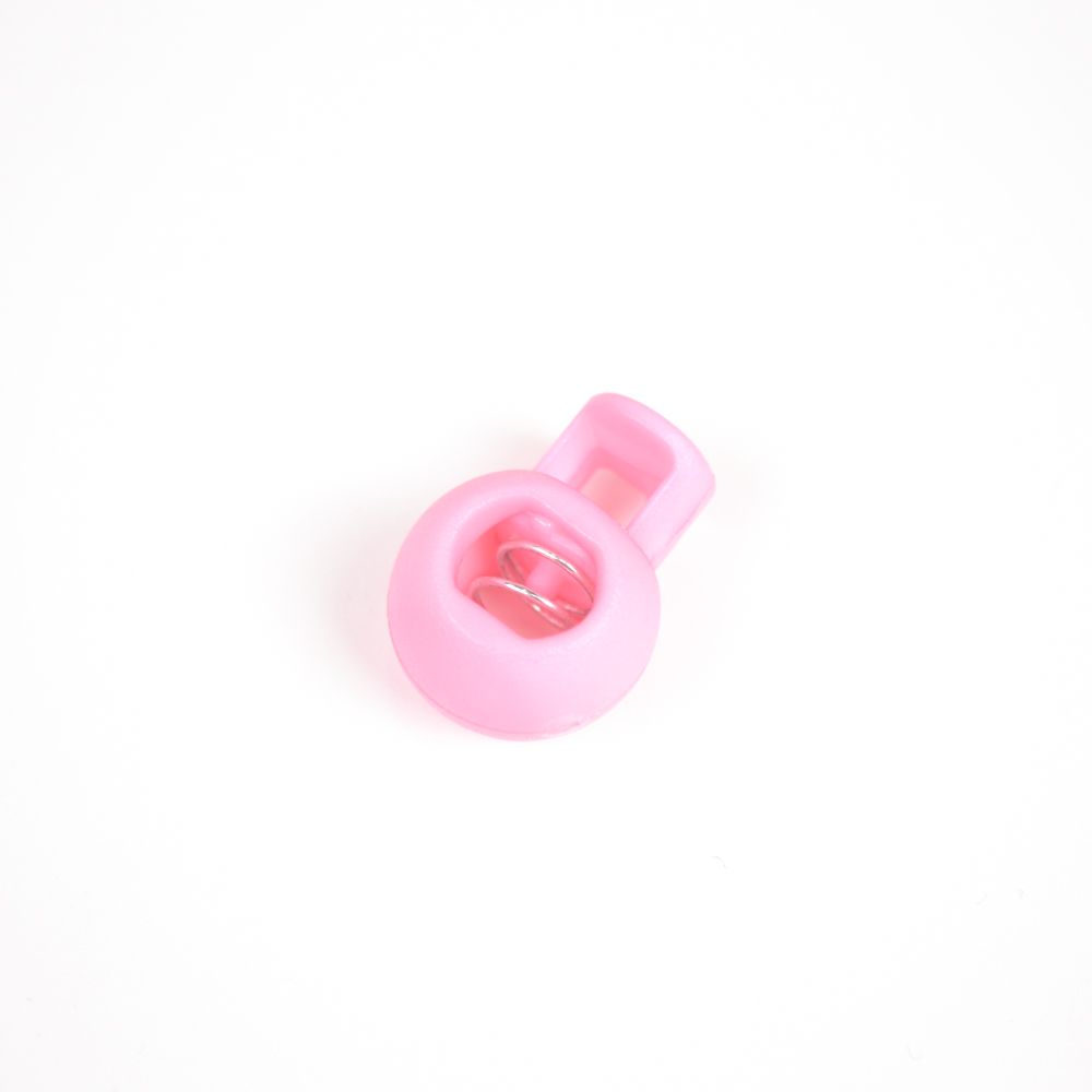 Opritor șnur rotund din plastic 9 mm roz deschis - pachet 10 buc