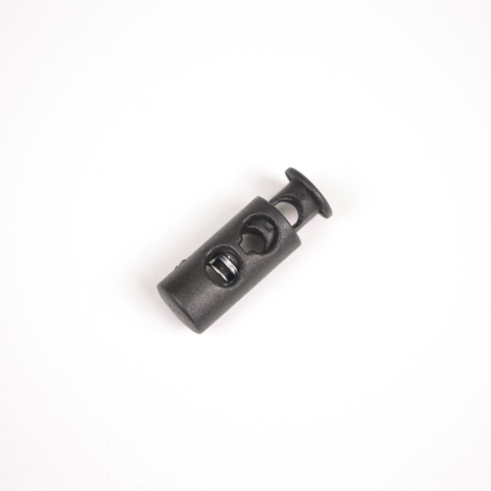 Opritor șnur din plastic 5 mm negru - pachet 10 buc.
