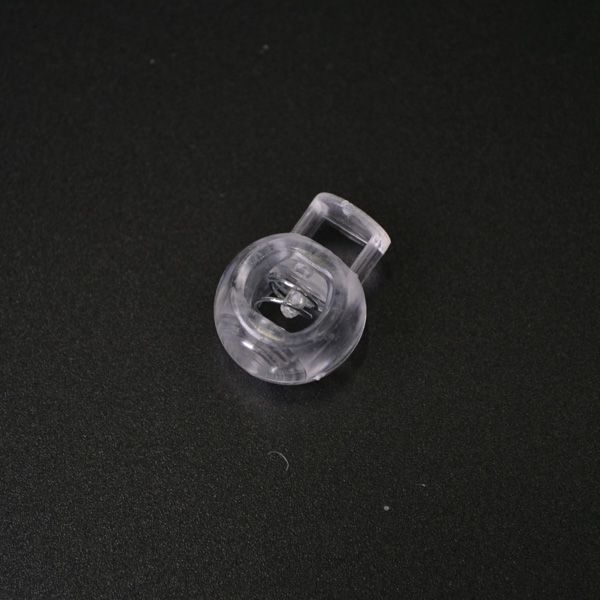 Opritor șnur rotund din plastic 9 mm transparent - pachet 10 buc.