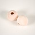 Mărgele din lemn nelăcuite 20 mm - pachet de 10buc