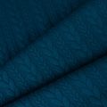 Material tricotat / jacquard cable knit împletituri culoare petrol