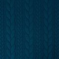 Material tricotat / jacquard cable knit împletituri culoare petrol