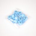 Opritor șnur rotund din plastic 9 mm albastru deschis - pachet 10 buc.