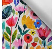 Țesătură imprimată impermeabilă poliester TD/NS flori colorate Luana