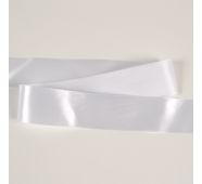 Panglică satinată 50 mm culoare albă