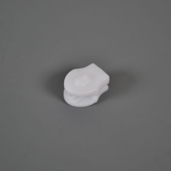 Cursor pentru fermoar spiralat  #3 mm alb