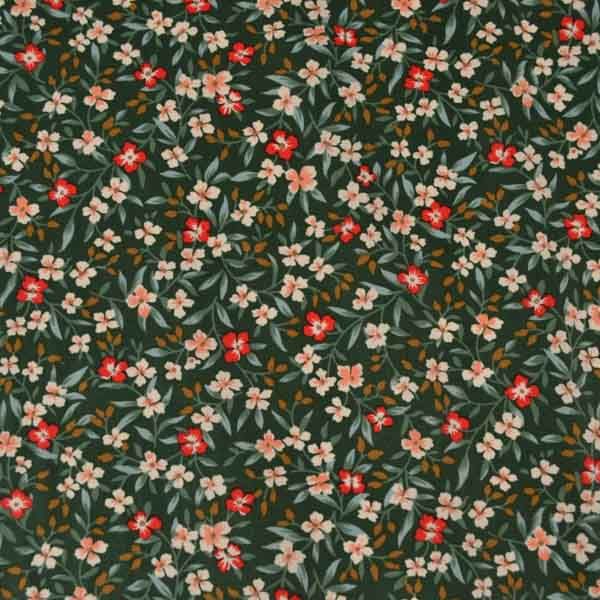 Poplin din bumbac Jane verde închis