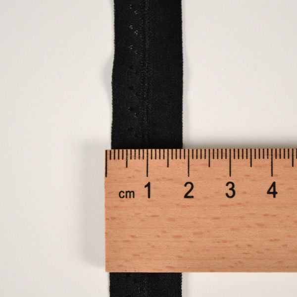 Bandă elastică decorativă 20 mm neagră