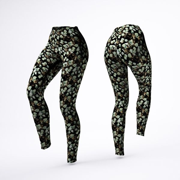 Jerse termo funcțional pieptănat eucalipt negru