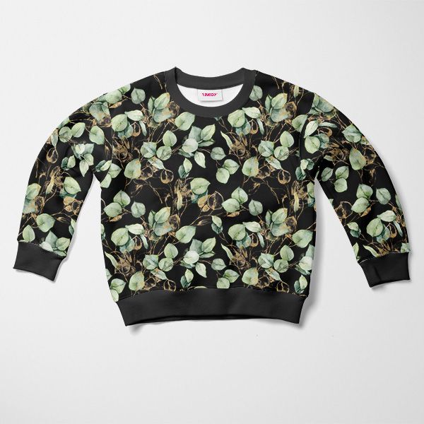 Jerse termo funcțional pieptănat eucalipt negru