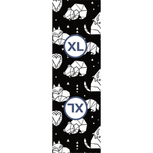 Etichetă cu mărime pentru îmbrăcăminte set de 10 buc - animale geometrice XL