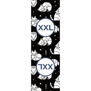 Etichetă cu mărime pentru îmbrăcăminte set de 10 buc - animale geometrice XXL