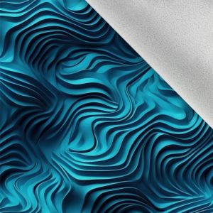 Țesătură softshell de iarnă formă oblică 3D pe albastru