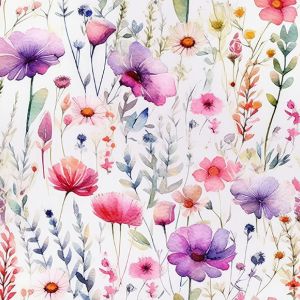 Țesătură bumbac premium Takoy flori colorate LOVE 