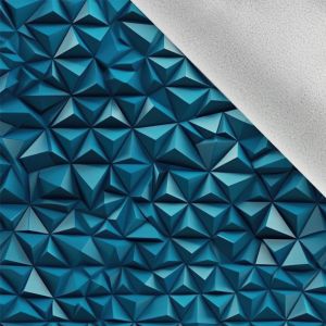 Țesătură softshell de iarnă textură 3D triunghi albastru