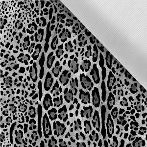 Țesătură softshell de vară flexibilă - leopard gri