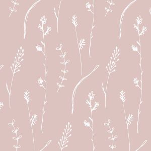 Țesătură softshell de iarnă botanică roz