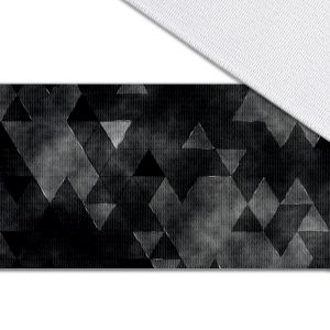 Bandă elastică cu imprimeu de 5 cm triunghi negru