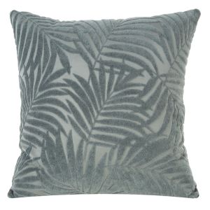 Față de pernă LIVIA din catifea moale cu model de frunze în relief