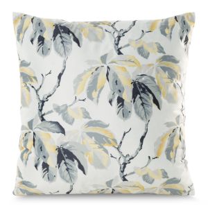 Față de pernă Melisa din catifea moale decorată cu imprimeu al frunzelor de castan