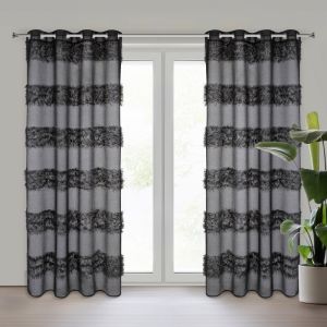 Perdea MARGARET din etamină decorată cu fir mohar 140 x 250 cm