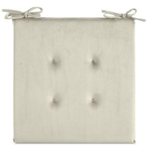 Pernă scaun din catifea GAJA cu matlasare decorativă și șnururi practice