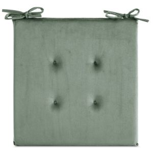 Pernă scaun din catifea GAJA cu matlasare decorativă și șnururi practice