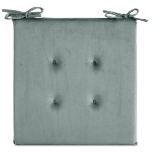 Pernă scaun din catifea GAJA cu matlasare decorativă și șnururi practice