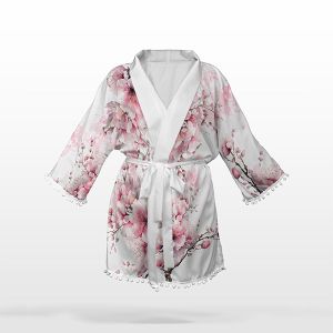 Categoria a II-a - Panou S cu croială șifon/silky kimono flori sakura