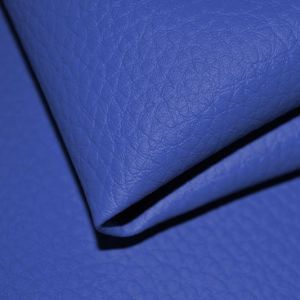 Material din piele ecologică (Piele artificială) culoare albastru parizian