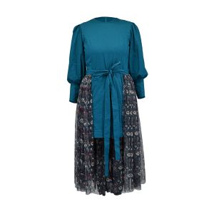 Tipar de croitorie PDF rochie damă din bumbac cu fustă din tul Demi