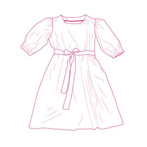 Tipar de croitorie PDF rochie damă din In Aurélia