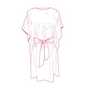 Tipar de croitorie PDF rochie lejeră de damă cu curea Avima