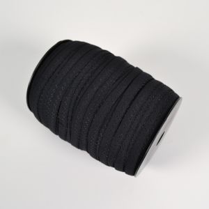 Bandă elastică decorativă 11 mm neagră