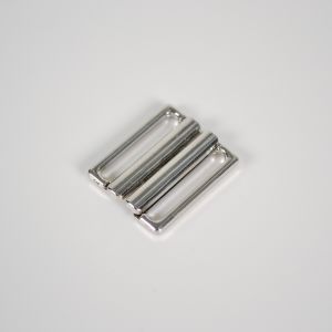 Închizătoare sutien / închizătoare papion de 18 mm argintie