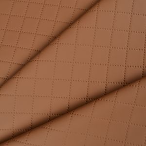 Material din piele ecologică matlasată (Piele artificială) culoare maro