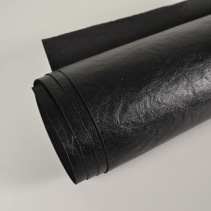 Hârtie kraft lavabilă Max black - efect de piele 50x150cm
