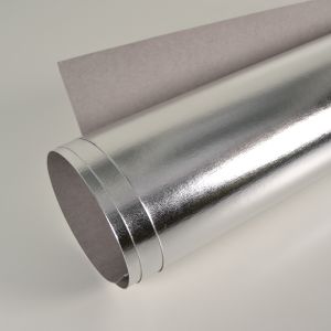 Hârtie kraft lavabilă Max argintie 50x150cm