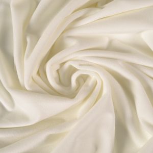 Catifea elastică de îmbrăcăminte culoare albă