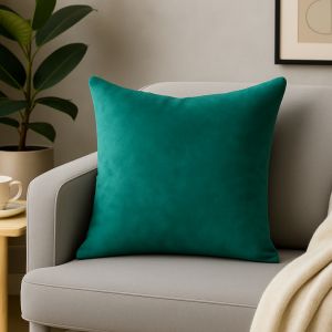 Față de pernă din catifea unicoloră